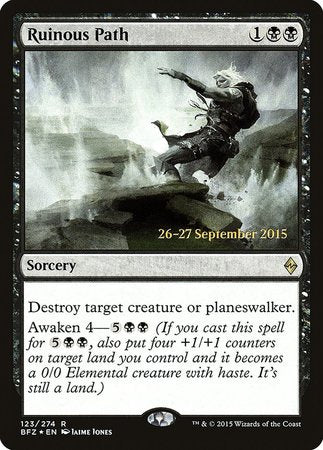 Ruinous Path [Battle for Zendikar Promos] | Magic Magpie