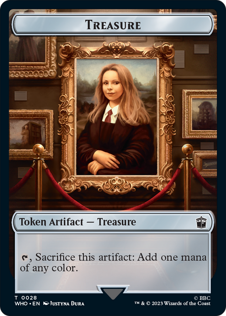 Human (0005) // Treasure (0028) Double-Sided Token [Doctor Who Tokens] | Magic Magpie