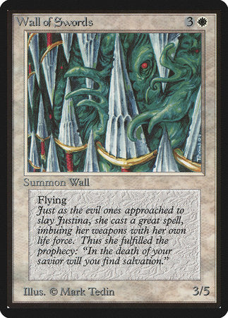Wall of Swords [Limited Edition Beta] | Magic Magpie