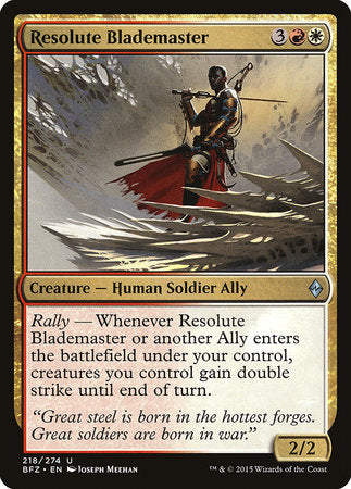 Resolute Blademaster [Battle for Zendikar] | Magic Magpie