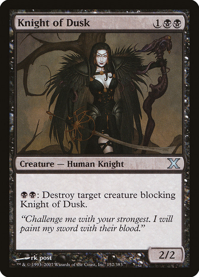 Knight of Dusk [Tenth Edition] | Magic Magpie