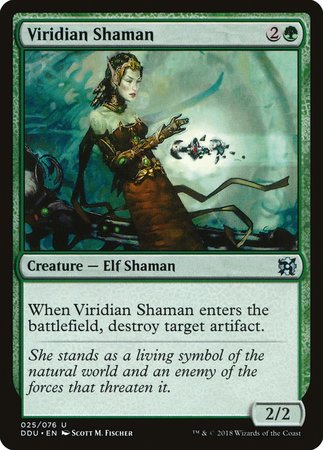 Viridian Shaman [Duel Decks: Elves vs. Inventors] | Magic Magpie