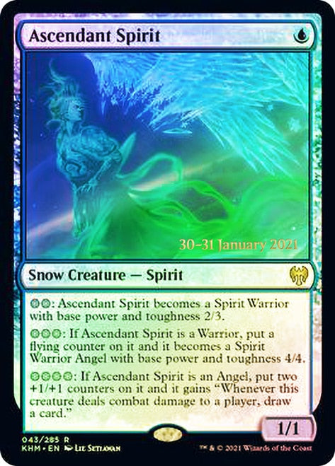 Ascendant Spirit  [Kaldheim Prerelease Promos] | Magic Magpie