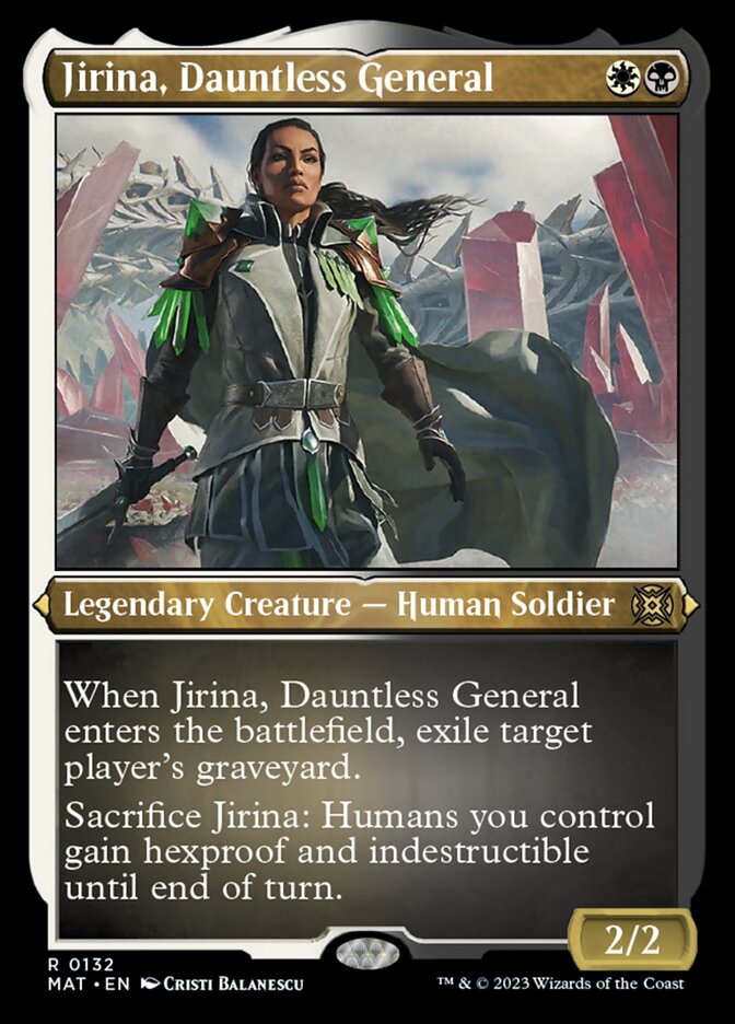 Jirina, Dauntless General (Foil Etched) [March of the Machine: The Aftermath] | Magic Magpie