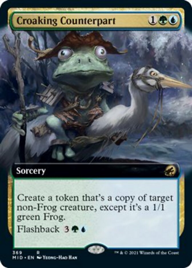 Croaking Counterpart (Extended) [Innistrad: Midnight Hunt] | Magic Magpie