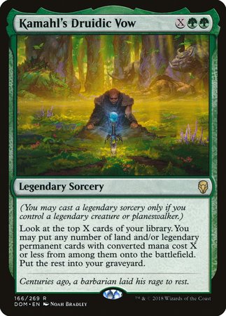 Kamahl's Druidic Vow [Dominaria] | Magic Magpie