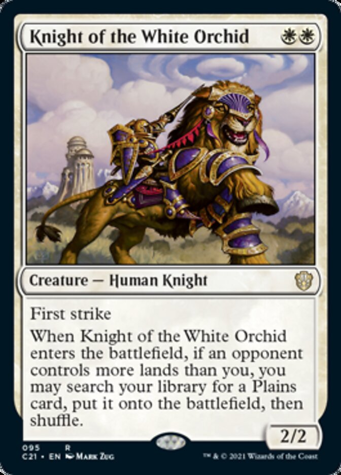 Knight of the White Orchid [Commander 2021] | Magic Magpie