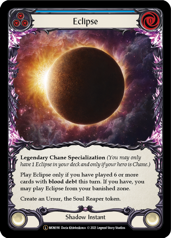 Eclipse (Rainbow Foil) [U-MON190-RF] Unlimited Rainbow Foil | Magic Magpie