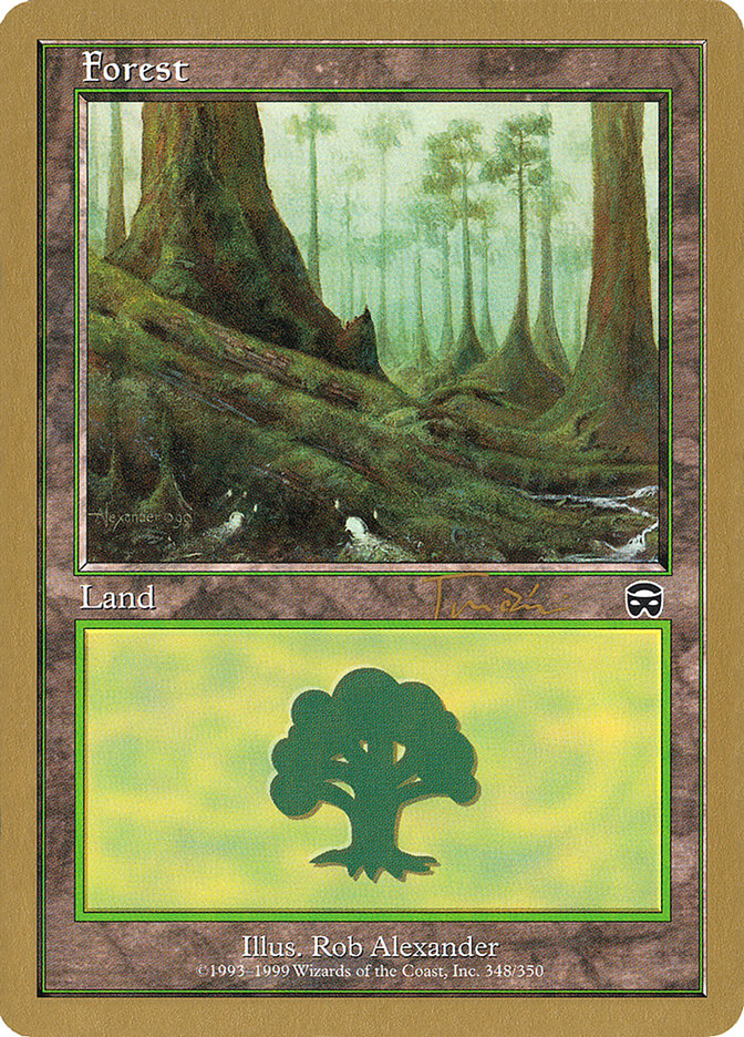 Forest (jt348) (Jan Tomcani) [World Championship Decks 2001] | Magic Magpie