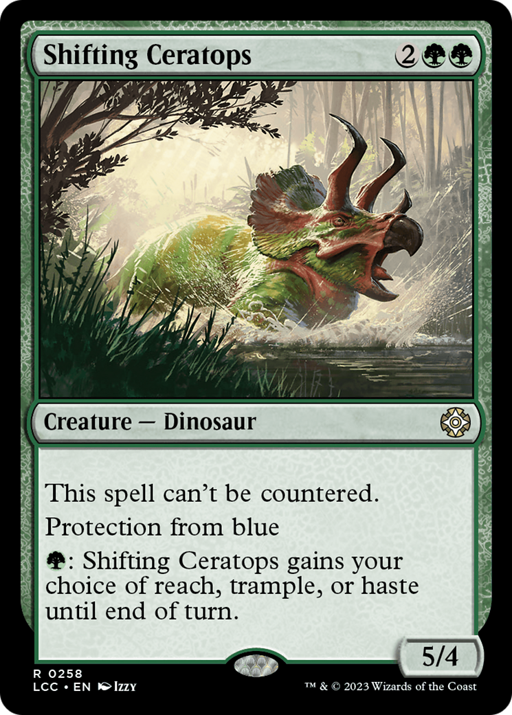 Shifting Ceratops [The Lost Caverns of Ixalan Commander] | Magic Magpie