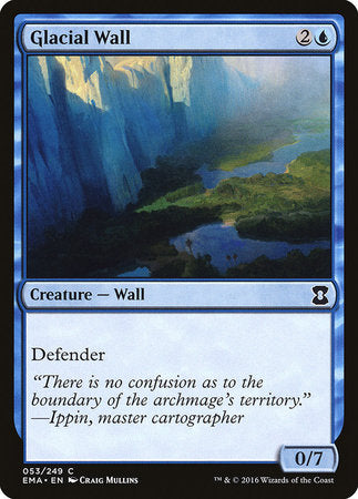 Glacial Wall [Eternal Masters] | Magic Magpie