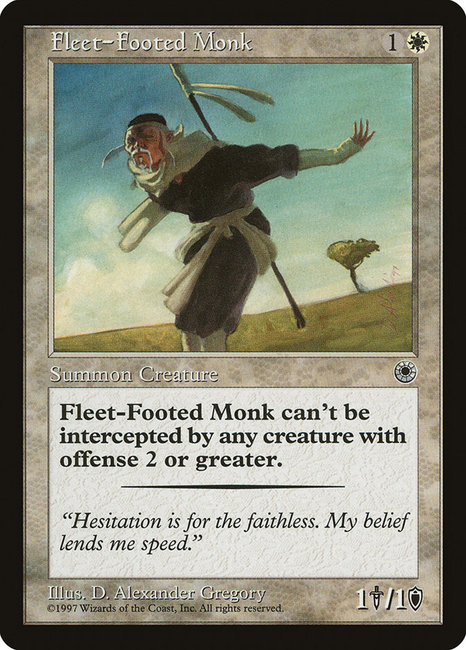 Fleet-Footed Monk [Portal] | Magic Magpie