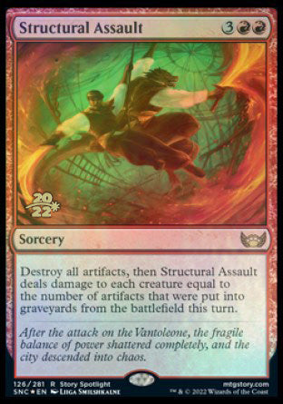 Structural Assault [Streets of New Capenna Prerelease Promos] | Magic Magpie