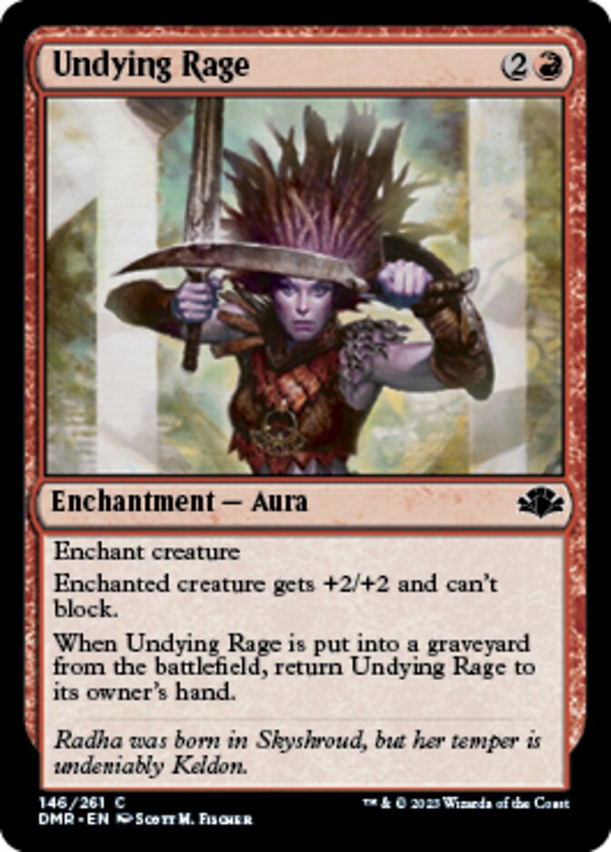 Undying Rage [Dominaria Remastered] | Magic Magpie