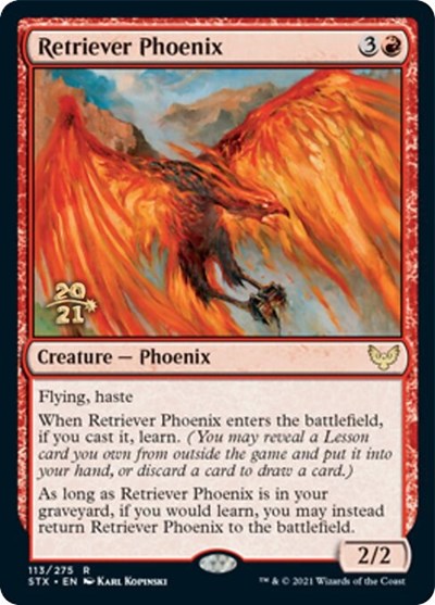 Retriever Phoenix [Strixhaven: School of Mages Prerelease Promos] | Magic Magpie
