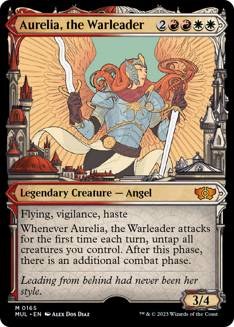 Aurelia, the Warleader (Halo Foil) [Multiverse Legends] | Magic Magpie