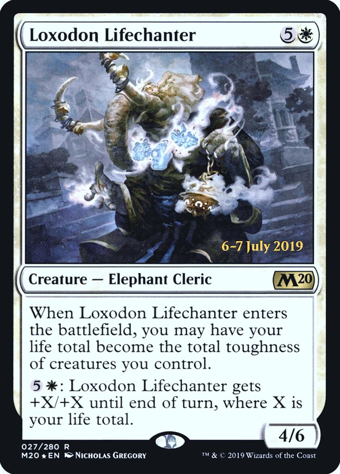 Loxodon Lifechanter  [Core Set 2020 Prerelease Promos] | Magic Magpie