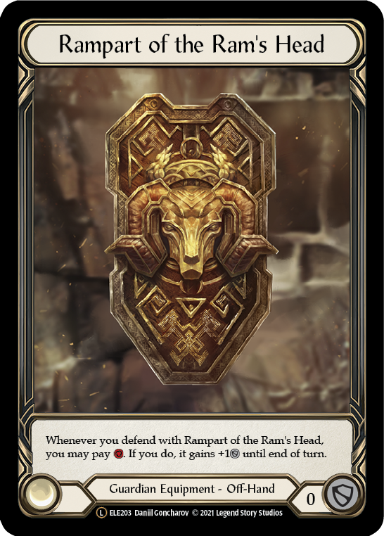 Rampart of the Ram's Head [U-ELE203] Unlimited Rainbow Foil | Magic Magpie