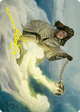 Traveling Minister Art Card (Gold-Stamped Signature) [Innistrad: Crimson Vow Art Series] | Magic Magpie