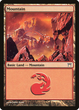 Mountain (302) [Champions of Kamigawa] | Magic Magpie