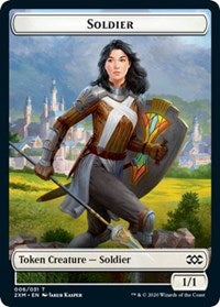 Soldier // Squirrel Double-sided Token [Double Masters Tokens] | Magic Magpie