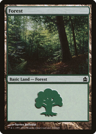 Forest (316) [Commander 2011] | Magic Magpie