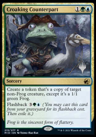 Croaking Counterpart (Promo Pack) [Innistrad: Midnight Hunt Promos] | Magic Magpie