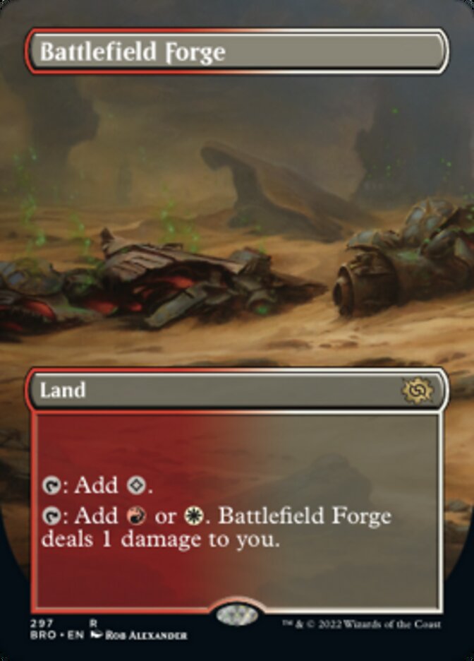 Battlefield Forge (Borderless Alternate Art) [The Brothers' War] | Magic Magpie