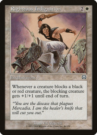 Righteous Indignation [Mercadian Masques] | Magic Magpie