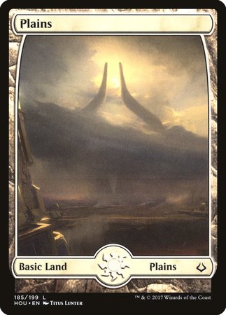 Plains (185) - Full Art [Hour of Devastation] | Magic Magpie