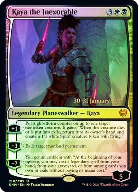 Kaya the Inexorable  [Kaldheim Prerelease Promos] | Magic Magpie