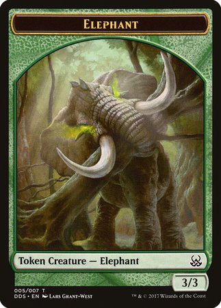 Elephant Token [Duel Decks: Mind vs. Might Tokens] | Magic Magpie