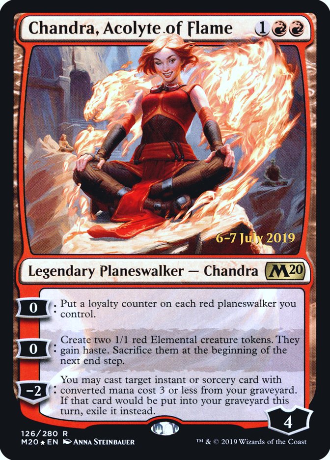 Chandra, Acolyte of Flame  [Core Set 2020 Prerelease Promos] | Magic Magpie