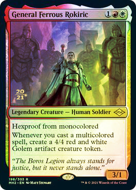 General Ferrous Rokiric [Modern Horizons 2 Prerelease Promos] | Magic Magpie