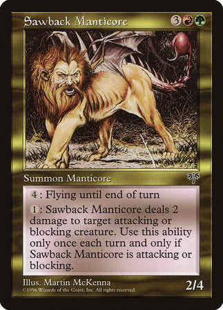 Sawback Manticore [Mirage] | Magic Magpie