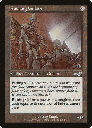 Rusting Golem [Nemesis] | Magic Magpie