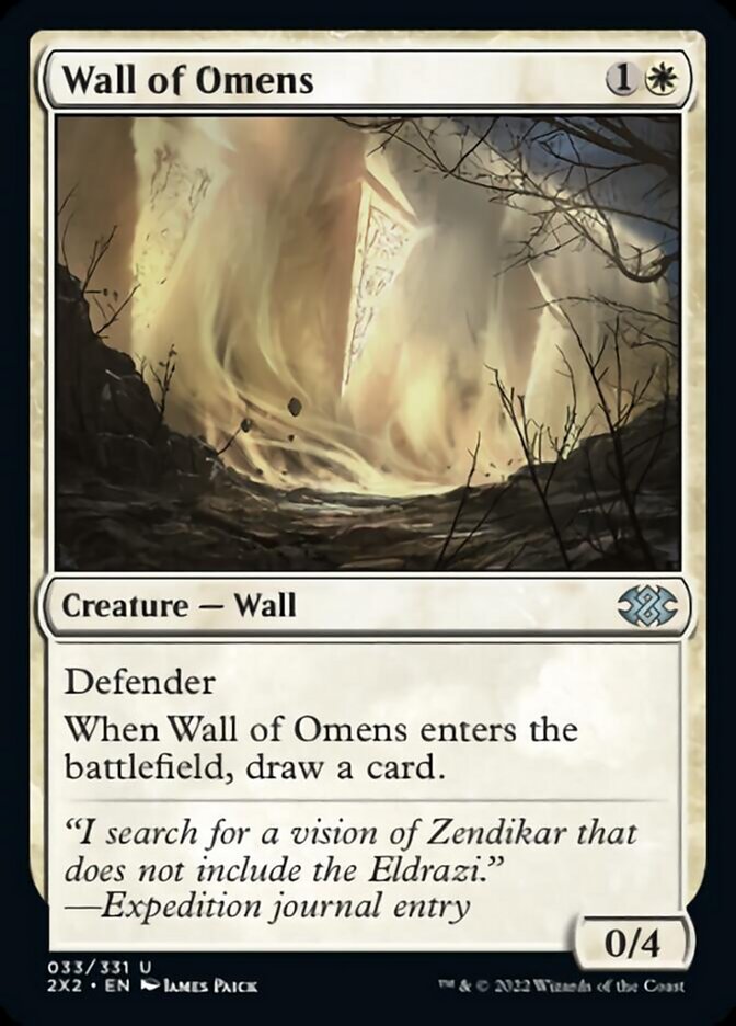 Wall of Omens [Double Masters 2022] | Magic Magpie