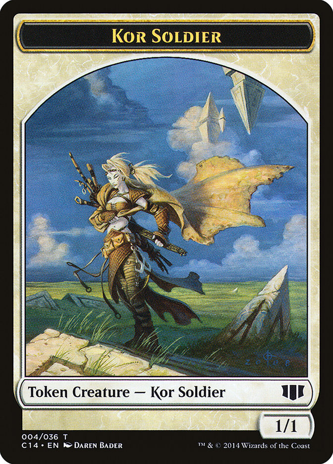 Kor Soldier // Pegasus Double-sided Token [Commander 2014 Tokens] | Magic Magpie