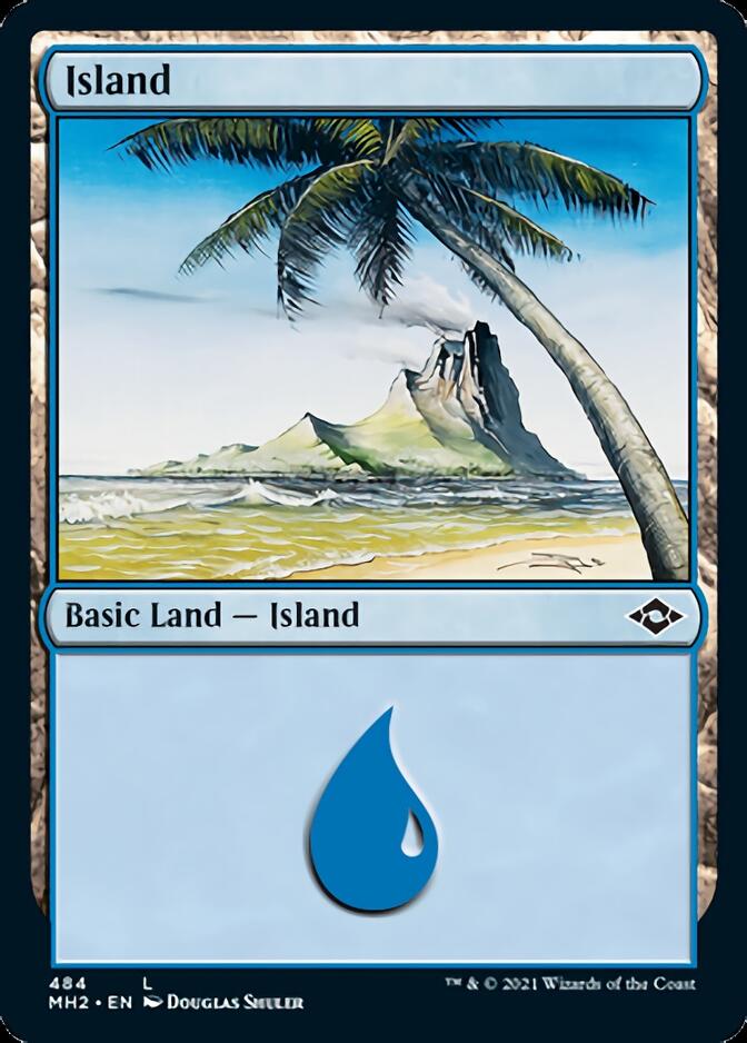 Island (484) (Foil Etched) [Modern Horizons 2] | Magic Magpie