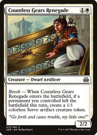 Countless Gears Renegade [Aether Revolt] | Magic Magpie