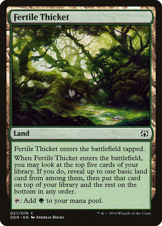 Fertile Thicket [Duel Decks: Nissa vs. Ob Nixilis] | Magic Magpie