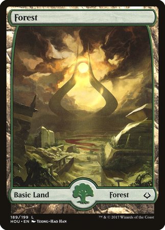 Forest (189) - Full Art [Hour of Devastation] | Magic Magpie