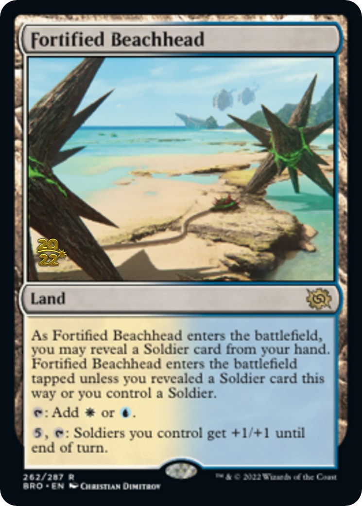 Fortified Beachhead [The Brothers' War: Prerelease Promos] | Magic Magpie