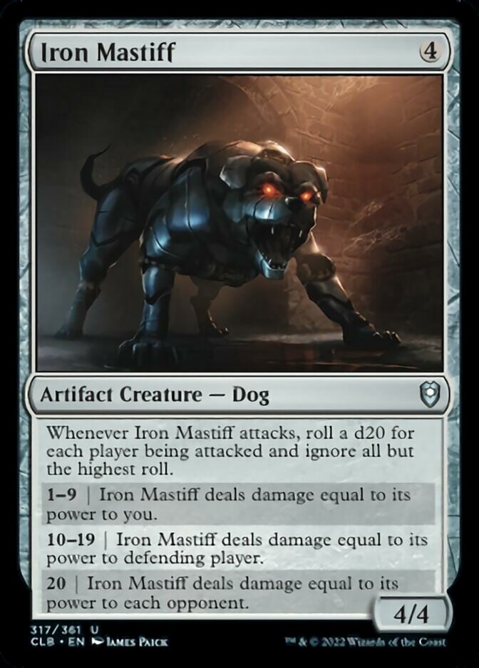 Iron Mastiff [Commander Legends: Battle for Baldur's Gate] | Magic Magpie
