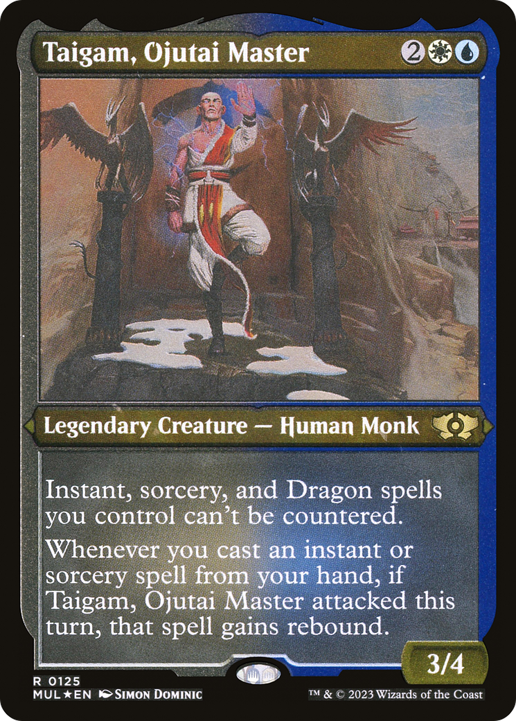 Taigam, Ojutai Master (Foil Etched) [Multiverse Legends] | Magic Magpie