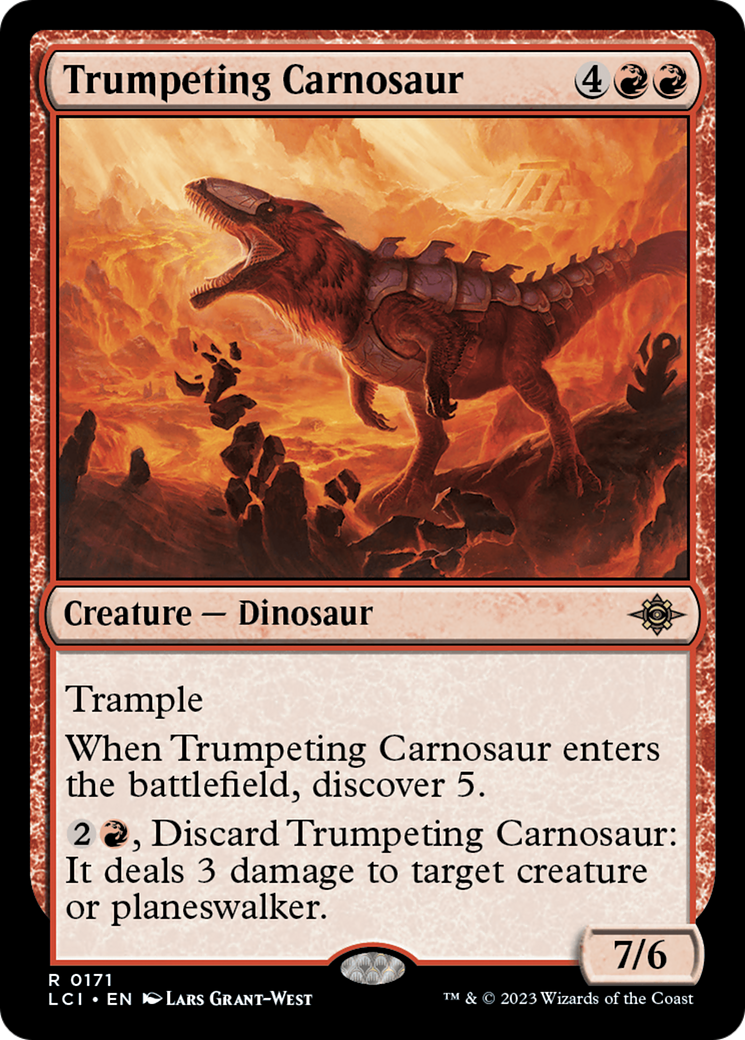 Trumpeting Carnosaur [The Lost Caverns of Ixalan] | Magic Magpie