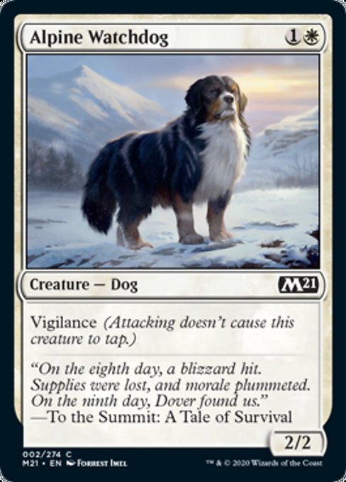 Alpine Watchdog [Core Set 2021] | Magic Magpie