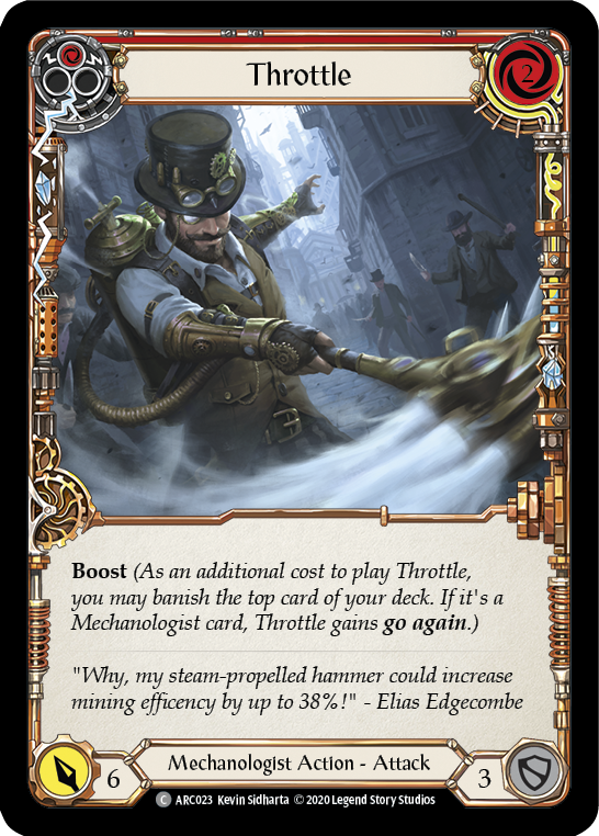 Throttle (Red) [U-ARC023] Unlimited Rainbow Foil | Magic Magpie