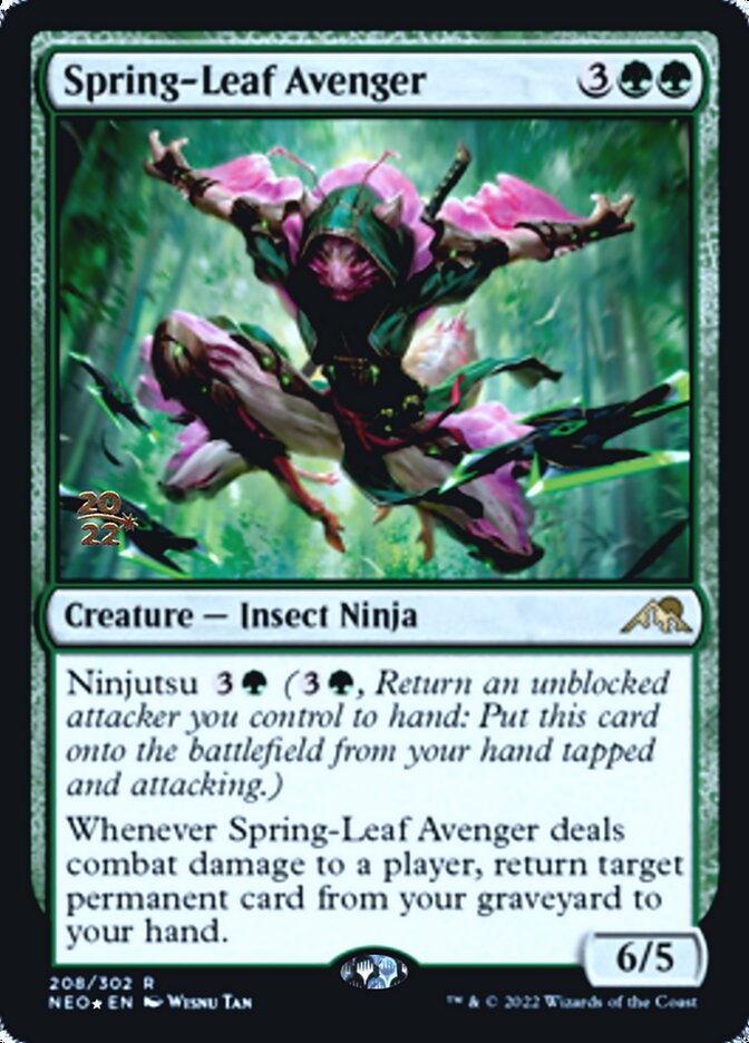 Spring-Leaf Avenger [Kamigawa: Neon Dynasty Prerelease Promos] | Magic Magpie