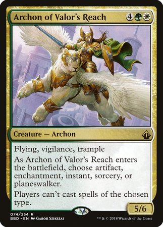 Archon of Valor's Reach [Battlebond] | Magic Magpie